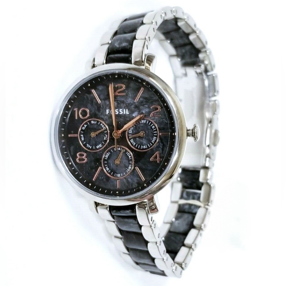 Marble Rose Gold Fossil Watch
